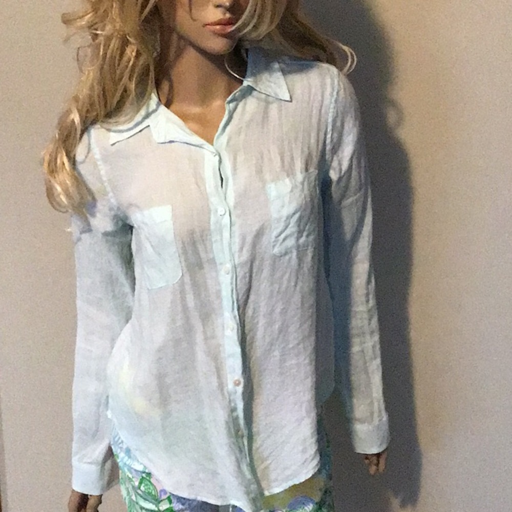 Lilly Pulitzer Light Blue Button Down Shirt
